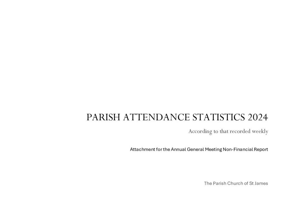 Attendance Statistics for the Year 2024