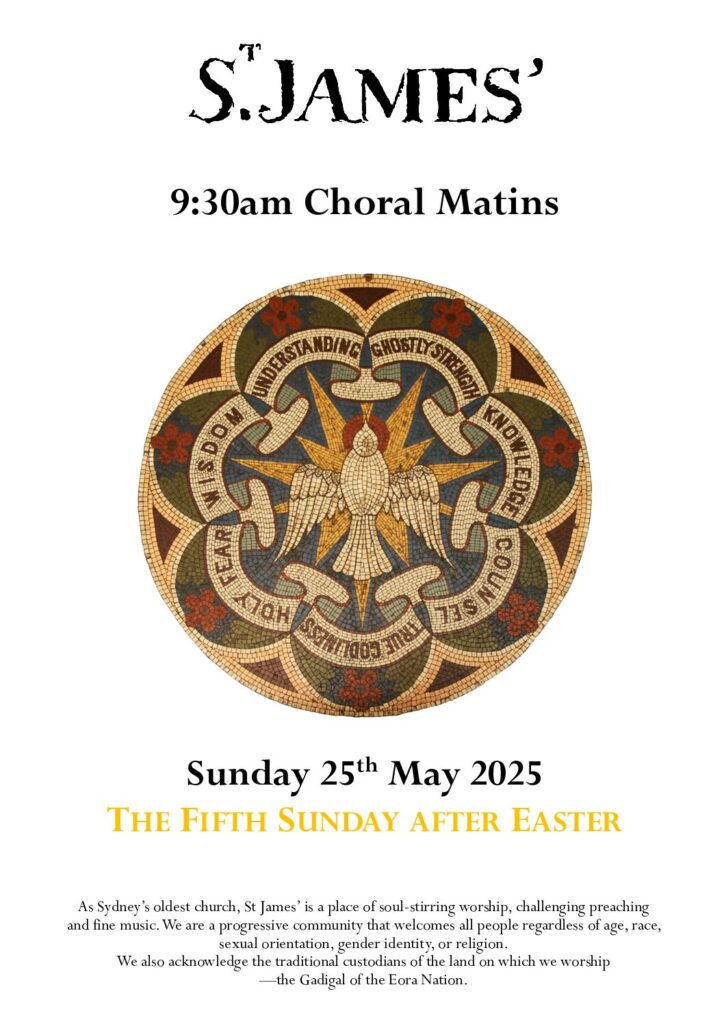 Choral Matins for the Fifth Sunday after Easter