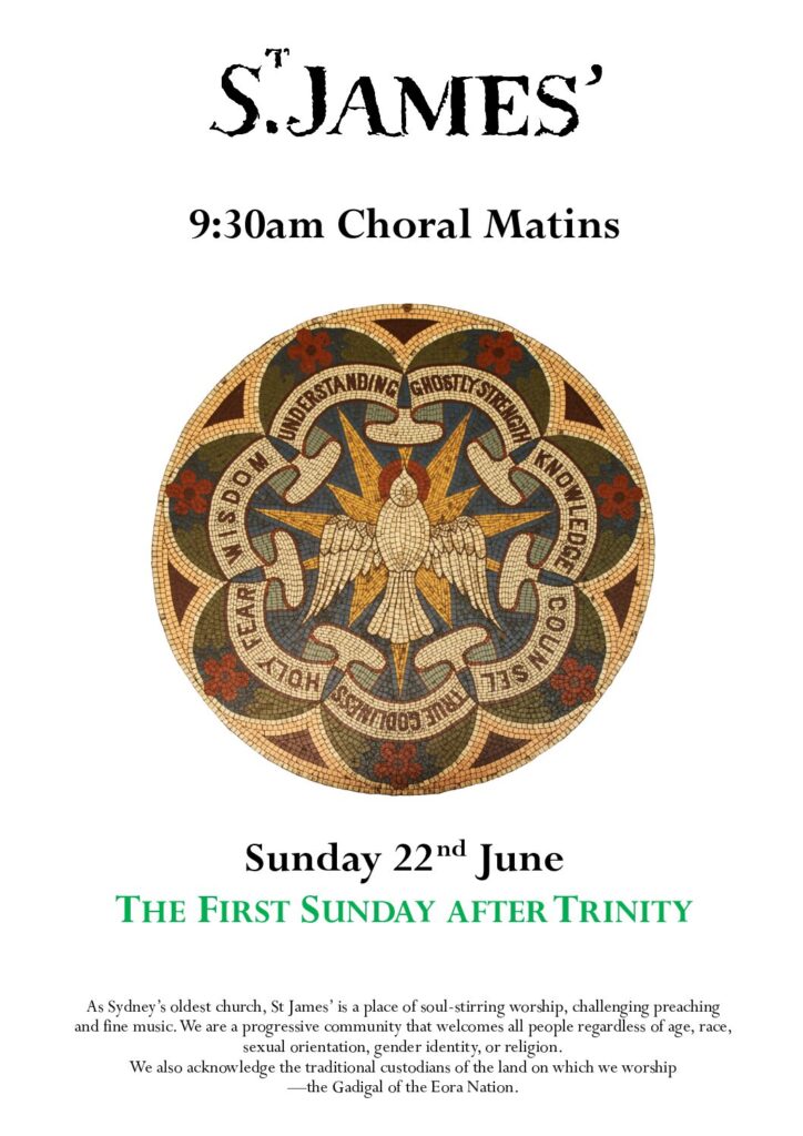 Choral Matins for the First Sunday after Trinity