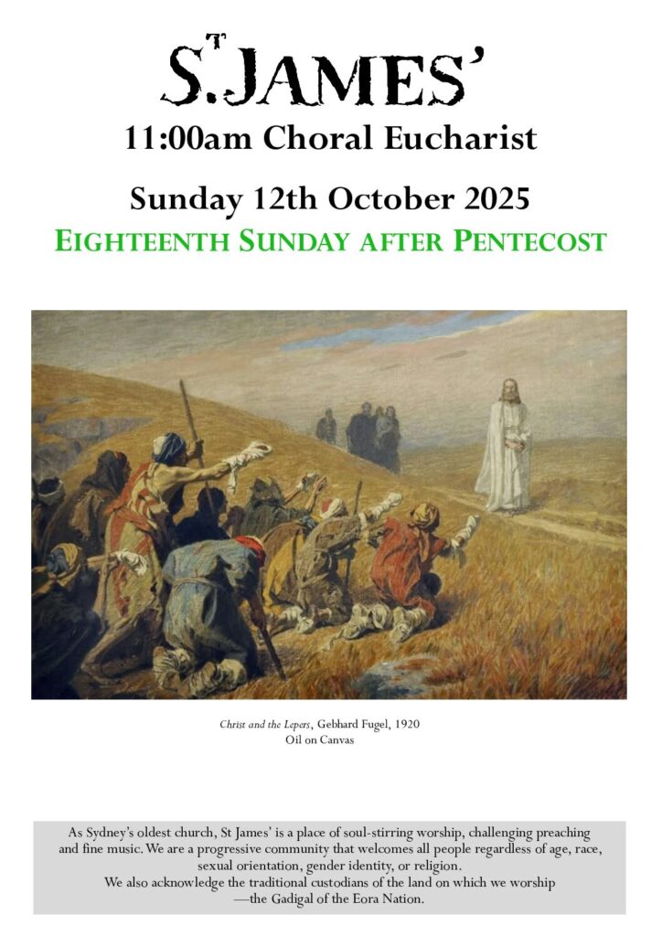 11am Choral Eucharist - Sunday 12th October